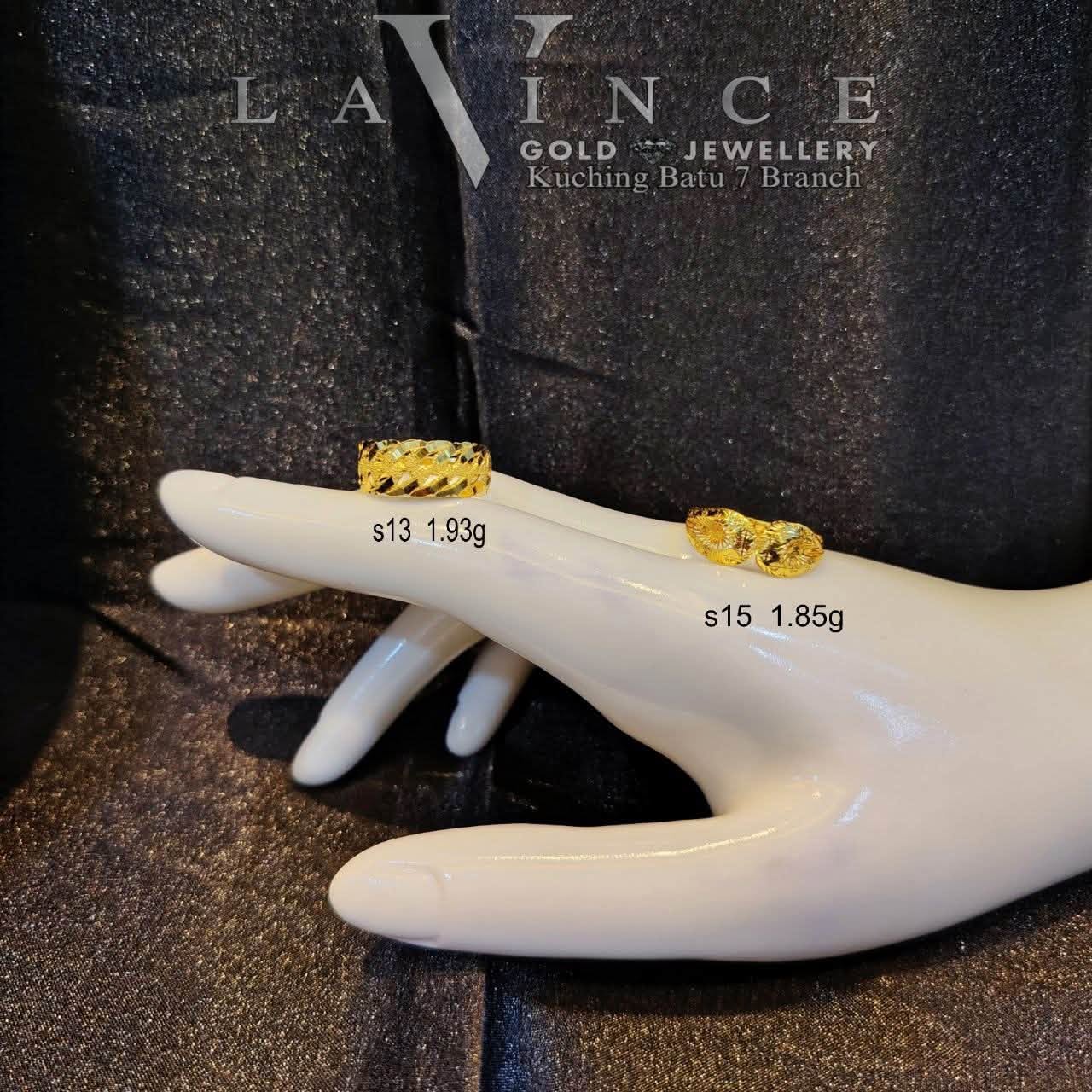 916 gold rings from Lavince Kuching Batu 7 Branch